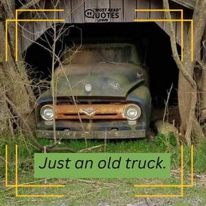 Just an old truck.