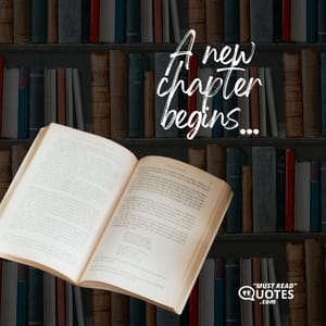 A new chapter begins…